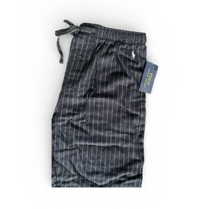 Polo Ralph Lauren Men's Pinstripe Pajama Pants Charcoal Grey Size MEDIUM